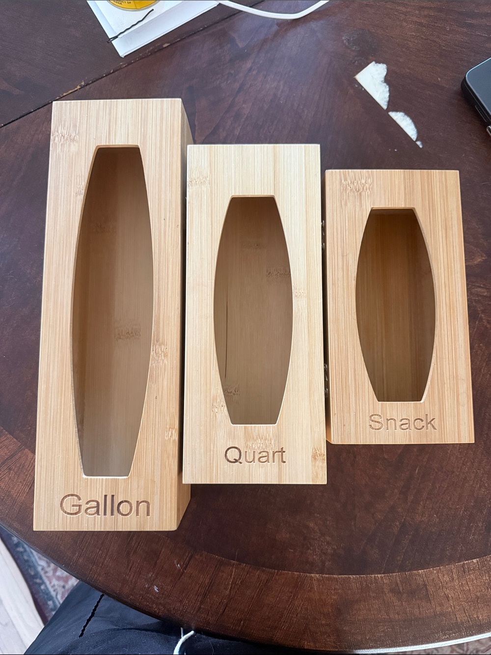 Bamboo Storage Lid Set - Gallon, Quart, Snack